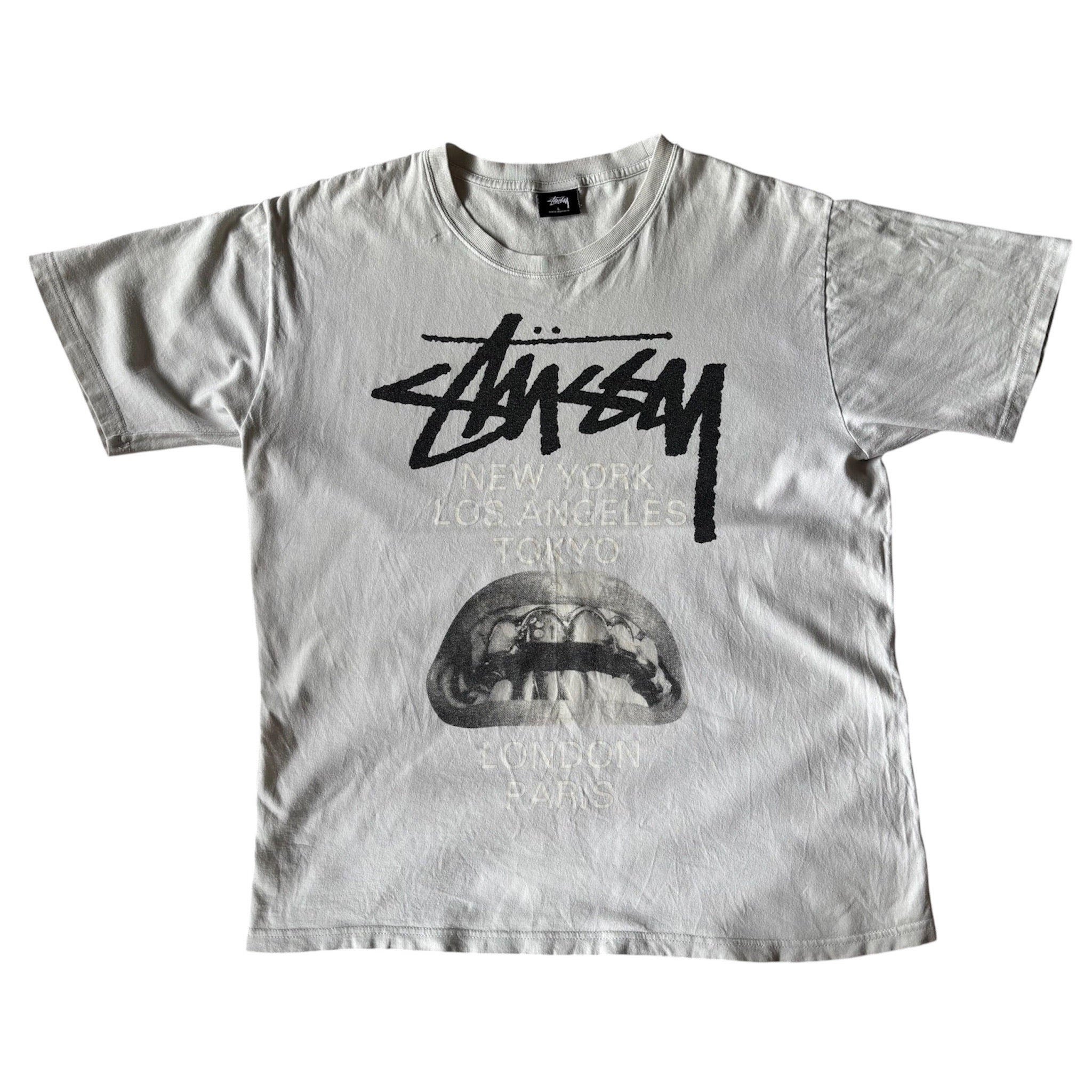 STUSSY x Rick Owens World Tour Collection T-Shirt White L
