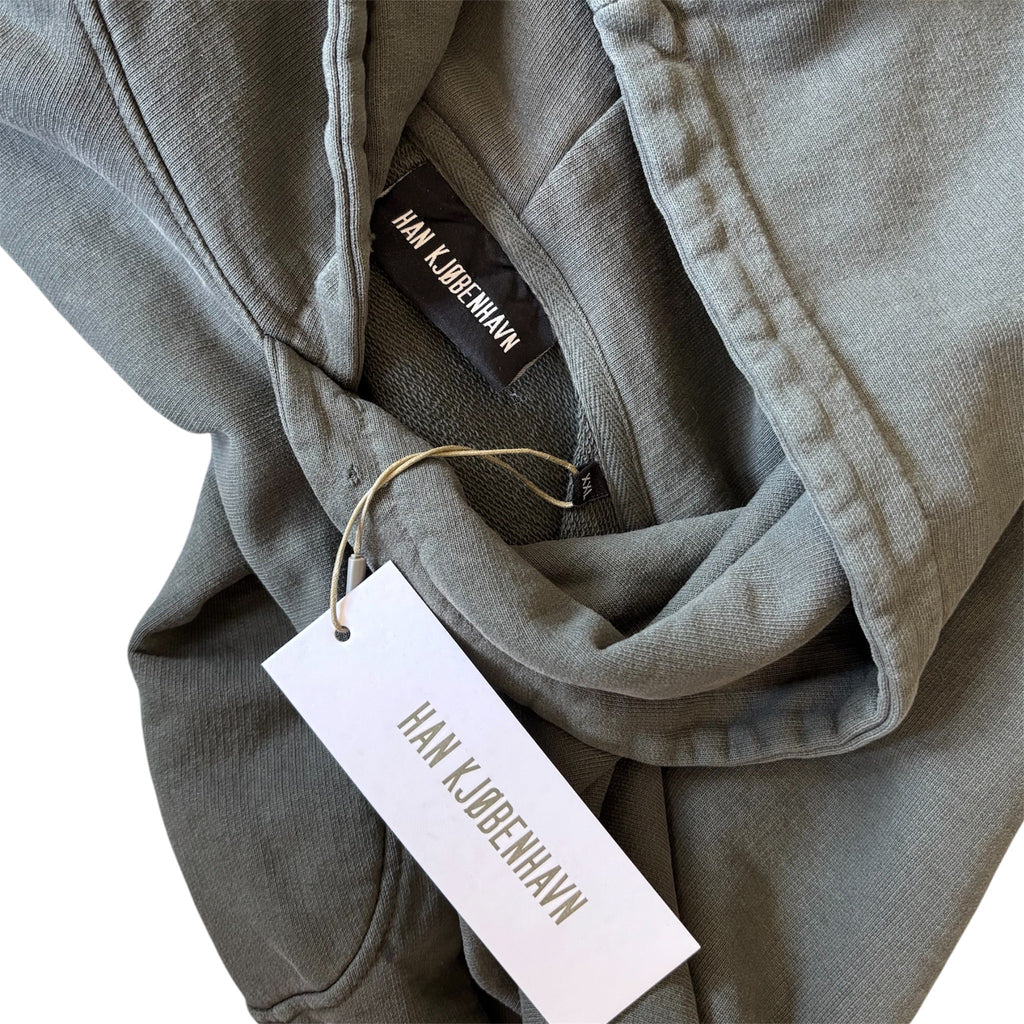 HAN KJOBEHAVN Faded Logo Boxy Hoodie Gray XL