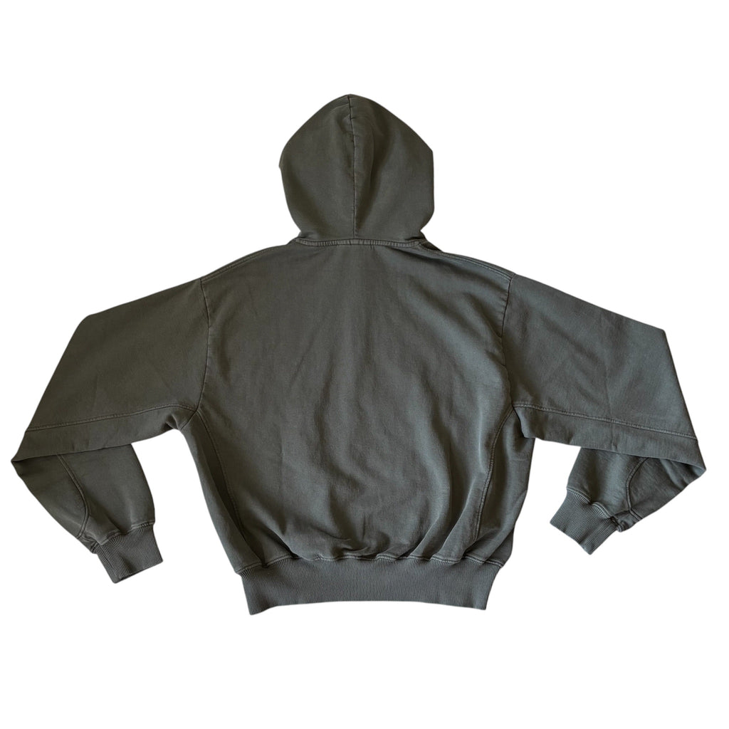 HAN KJOBEHAVN Faded Logo Boxy Hoodie Gray XL