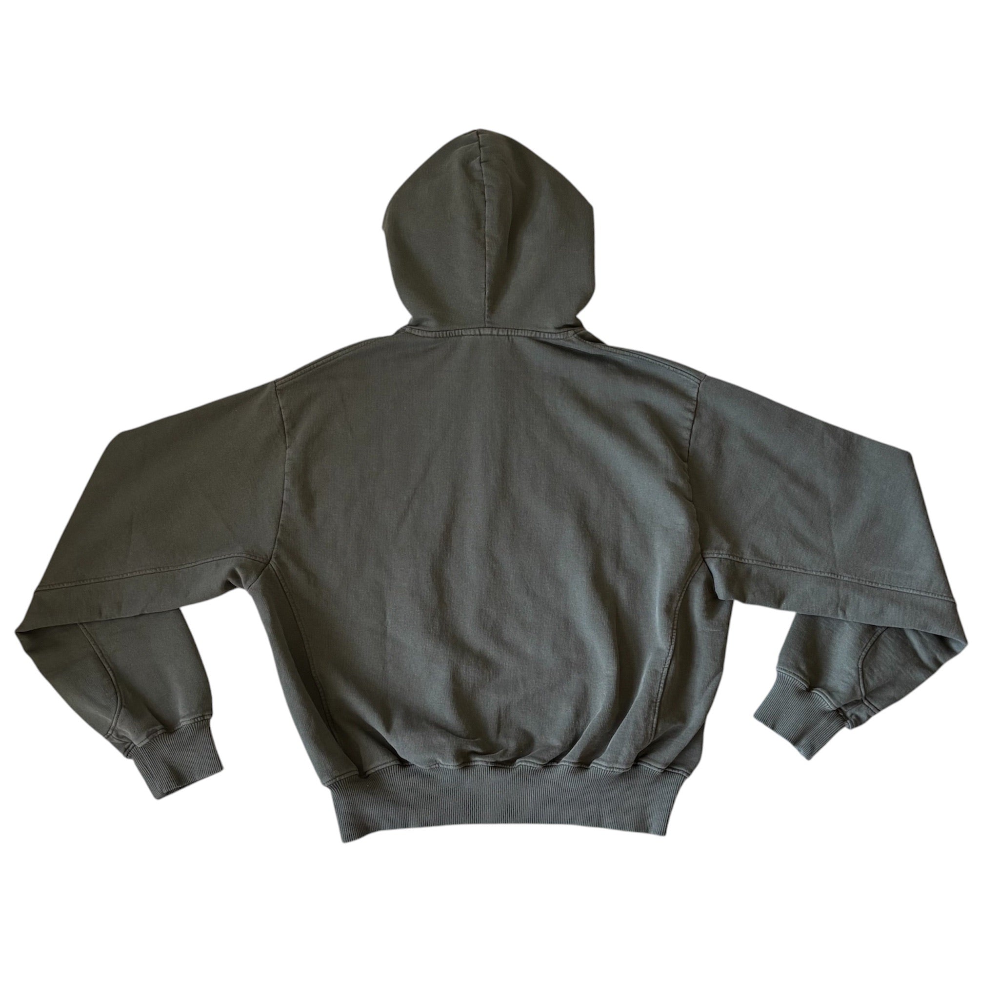 HAN KJOBEHAVN Faded Logo Boxy Hoodie Gray XL