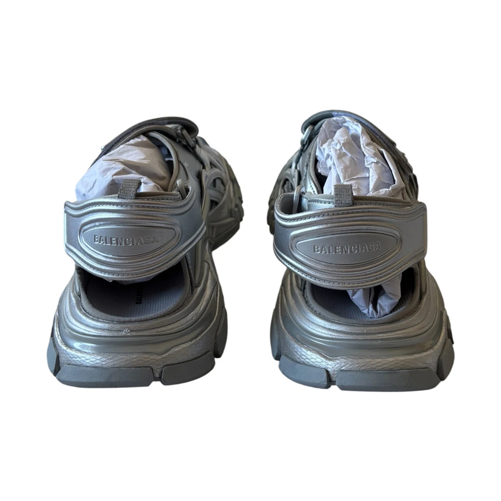 BALENCIAGA Track Sandal Silver Metallic 47