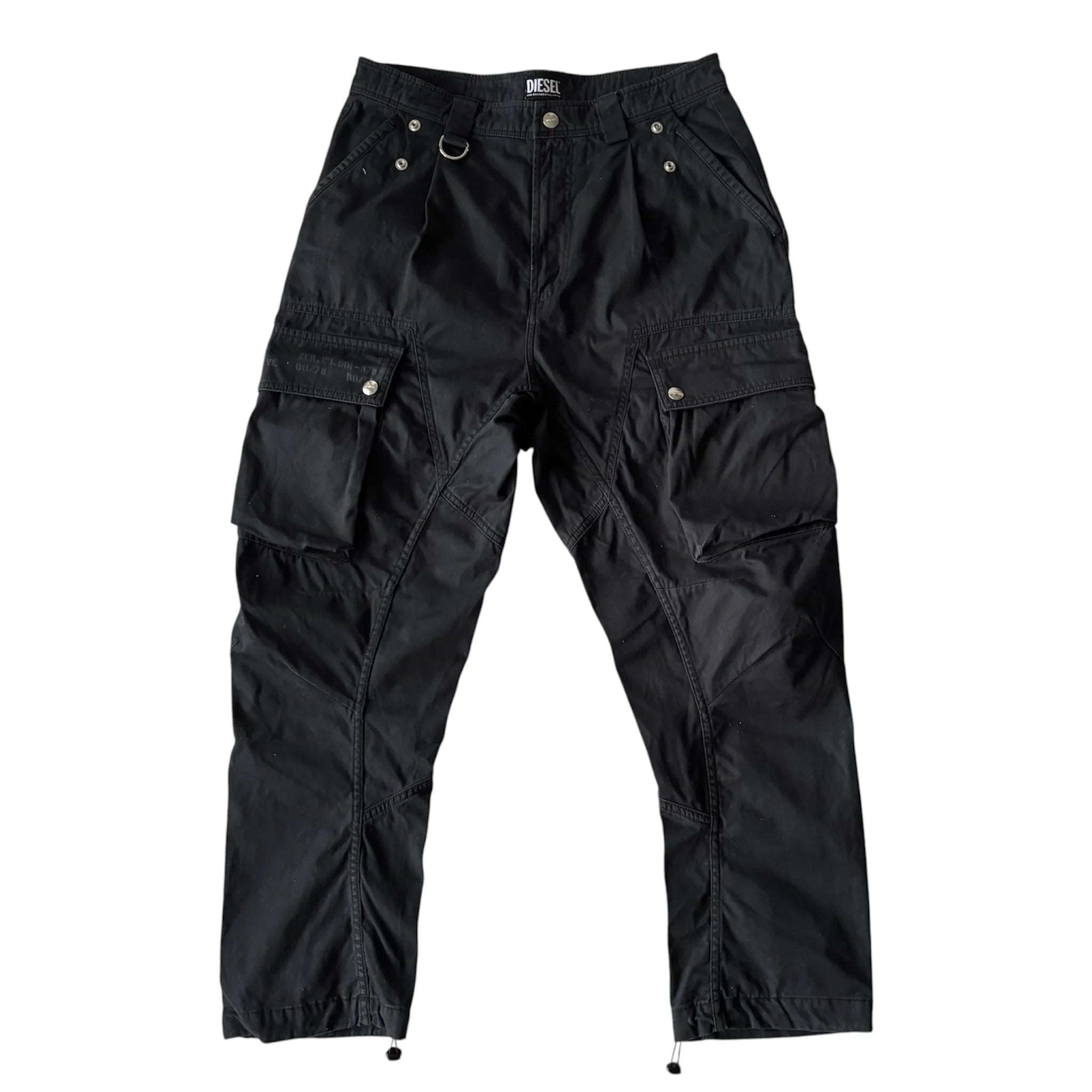 Diesel P-Bartoon-A Cargo Pants Black W31 | 11000 Archive
